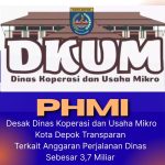 PHMI Desak Dinas Koperasi dan Usaha Mikro Kota Depok Transparan Terkait Anggaran Perjalanan Dinas Sebesar 3,7 Miliar