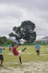 Pupuk Keharmonisan Satuan dan Jaga Stamina Tubuh, Dandim 0210/TU Ajak Anggota Bermain Sepakbola