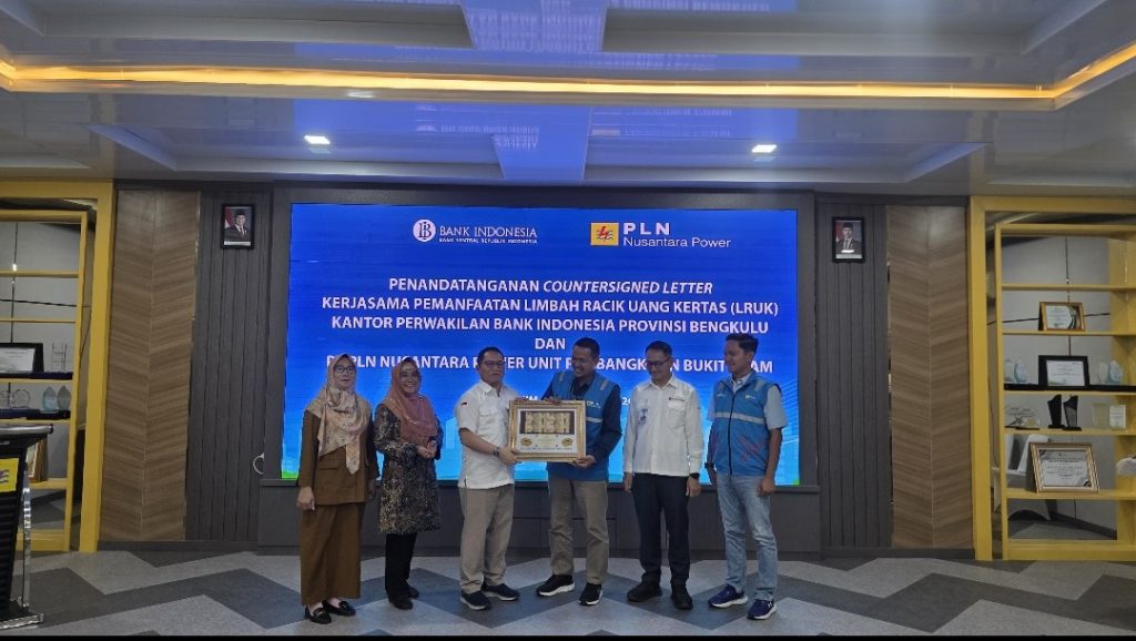 Limbah Uang Kertas Jadi Energi Hijau: PLN Nusantara Power UP Bukit Asam dan Bank Indonesia Bengkulu Kolaborasi Co-Firing