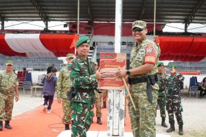 Dandim 0210/TU Bersama Forkompimda Sambut Kedatangan Personel Yonif TP 955/HS