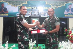 Kunjungan Danbrigif TP 37/HS ke Marshalling Area Yonif TP 907/DS, Kolonel Inf Saiful Rizal : Perkuat Soliditas Prajurit