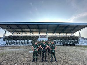 Danbrigif TP 37/HS Berikan Motivasi Prajurit Yonif TP 955/HS Saat Kunjungan Kerja ke Pollung Humbahas