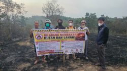 Respons Cepat Personel Polsek Lawang Kidul, Kebakaran Lahan Belukar di Desa Keban Agung Berhasil Dipadamkan