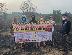 Respons Cepat Personel Polsek Lawang Kidul, Kebakaran Lahan Belukar di Desa Keban Agung Berhasil Dipadamkan