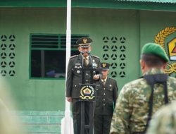 Dandim Letkol Arm Kiky Hardian Pimpin Upacara HUT ke-81 TNI