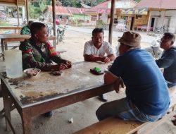Melalui Komsos, Koptu J Pangaribuan Jalin Hubungan Baik dengan Warga Pardomuan Nauli 
