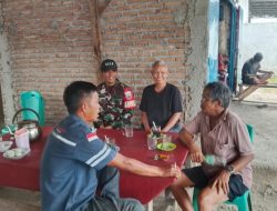 Komsos di Warung Kopi, Babinsa Serda D Sigalingging Bincang Santai Bersama Warga Binaan